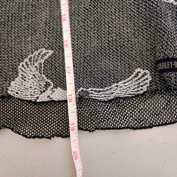 Harley-Davidson women's Crop mesh top with logo L casual - Picture 10 of 16